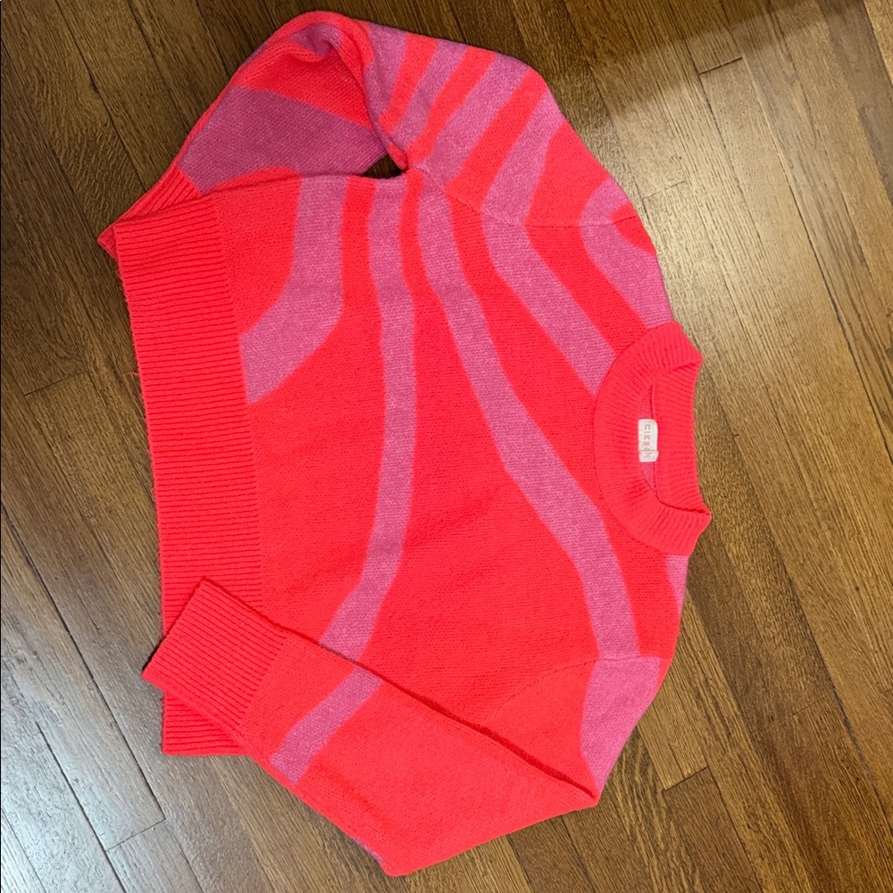 Vibrant Striped Crew Neck Sweater